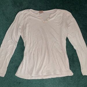 Pastel pink long sleeve top